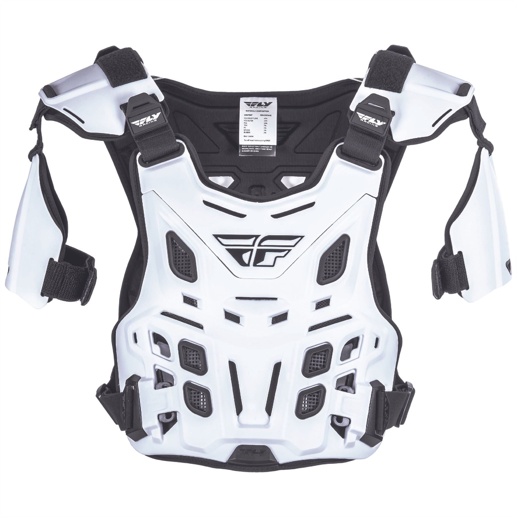 Fly Racing 2025 Motocross Revel Roost Guard Offroad CE White